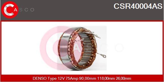 Casco CSR40004AS - Stator, alternateur cwaw.fr