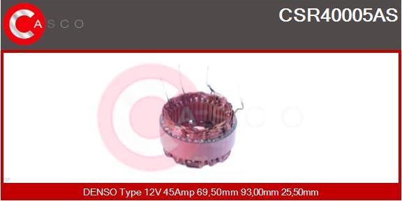 Casco CSR40005AS - Stator, alternateur cwaw.fr