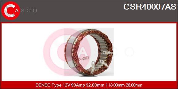 Casco CSR40007AS - Stator, alternateur cwaw.fr