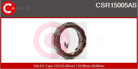 Casco CSR15005AS - Stator, alternateur cwaw.fr