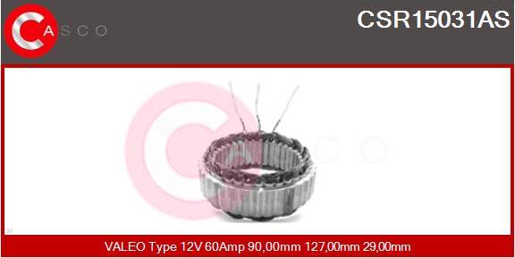 Casco CSR15031AS - Stator, alternateur cwaw.fr