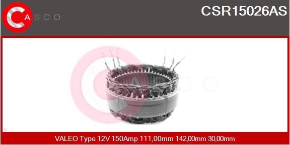 Casco CSR15026AS - Stator, alternateur cwaw.fr