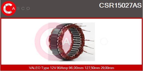 Casco CSR15027AS - Stator, alternateur cwaw.fr