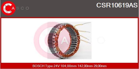 Casco CSR10619AS - Stator, alternateur cwaw.fr