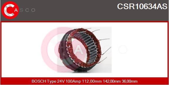 Casco CSR10634AS - Stator, alternateur cwaw.fr