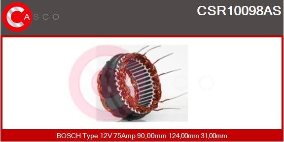 Casco CSR10098AS - Stator, alternateur cwaw.fr