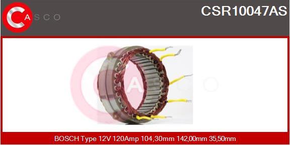 Casco CSR10047AS - Stator, alternateur cwaw.fr