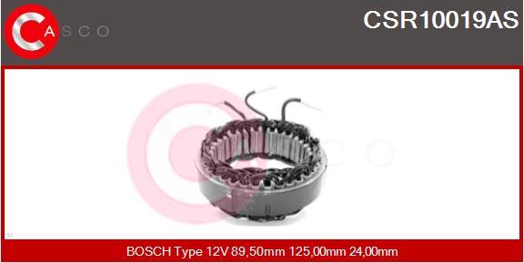 Casco CSR10019AS - Stator, alternateur cwaw.fr