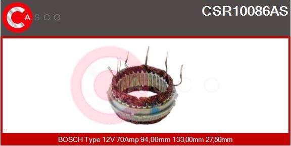 Casco CSR10086AS - Stator, alternateur cwaw.fr