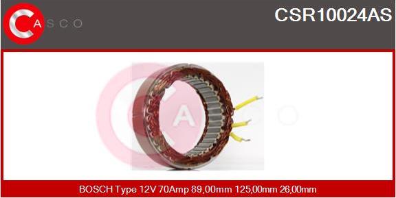 Casco CSR10024AS - Stator, alternateur cwaw.fr