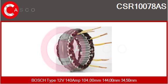 Casco CSR10078AS - Stator, alternateur cwaw.fr