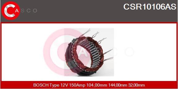 Casco CSR10106AS - Stator, alternateur cwaw.fr