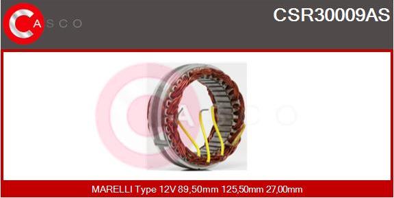 Casco CSR30009AS - Stator, alternateur cwaw.fr