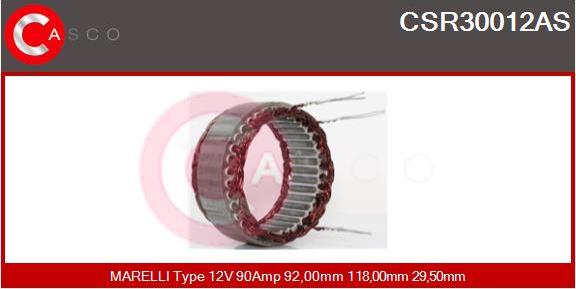 Casco CSR30012AS - Stator, alternateur cwaw.fr