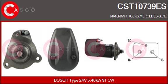 Casco CST10739ES - Démarreur cwaw.fr