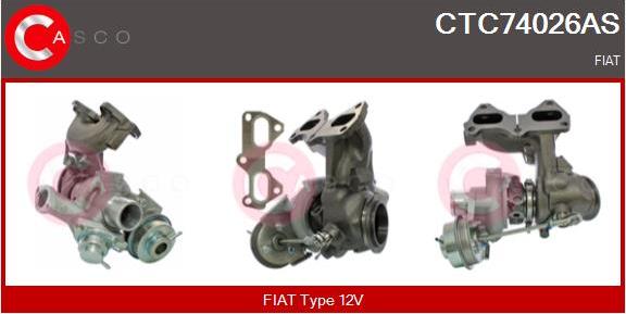 Casco CTC74026AS - Turbocompresseur, suralimentation cwaw.fr