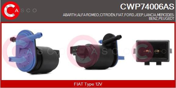 Casco CWP74006AS - Pompe d'eau de nettoyage, nettoyage des vitres cwaw.fr