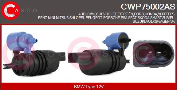 Casco CWP75002AS - Pompe d'eau de nettoyage, nettoyage des vitres cwaw.fr