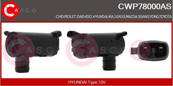 Casco CWP78000AS - Pompe d'eau de nettoyage, nettoyage des vitres cwaw.fr