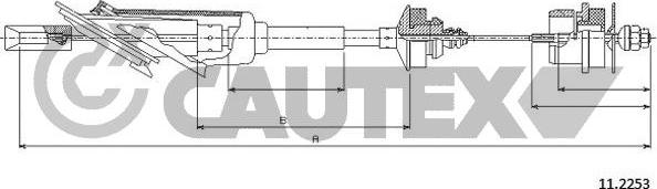 Cautex 038077 - Tirette à câble, commande d'embrayage cwaw.fr