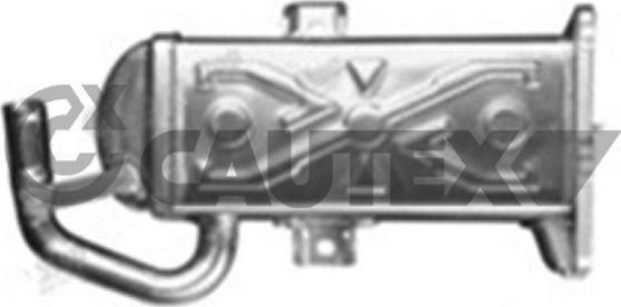 Cautex 754708 - Radiateur, réaspiration des gaz d'échappement cwaw.fr