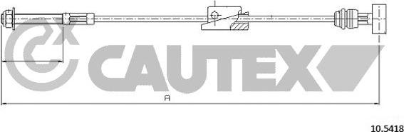 Cautex 761431 - Tirette à câble, frein de stationnement cwaw.fr