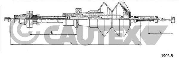 Cautex 761083 - Câble d'accélération cwaw.fr