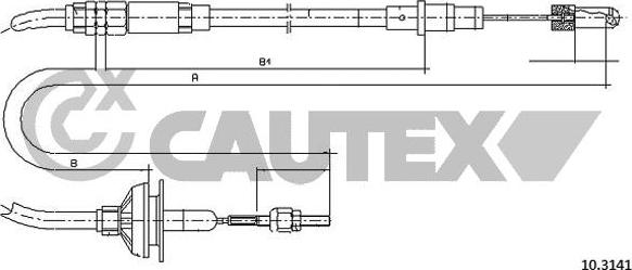 Cautex 762935 - Tirette à câble, commande d'embrayage cwaw.fr