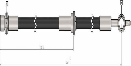 CAVO C900 453A - Flexible de frein cwaw.fr