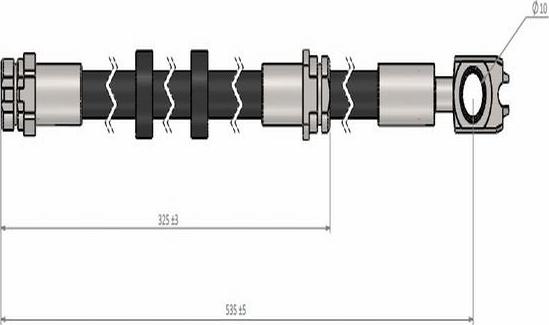 CAVO C900 419A - Flexible de frein cwaw.fr