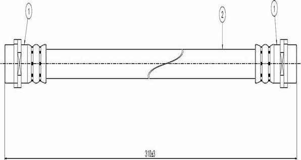 CAVO C900 096A - Flexible de frein cwaw.fr