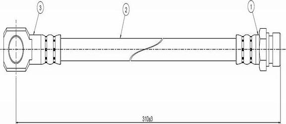 CAVO C900 006A - Flexible de frein cwaw.fr