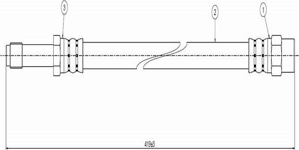 CAVO C900 008A - Flexible de frein cwaw.fr