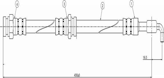 CAVO C900 121A - Flexible de frein cwaw.fr