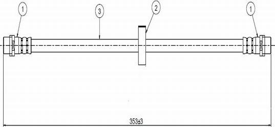 CAVO C900 215B - Flexible de frein cwaw.fr