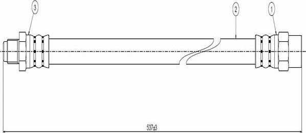 CAVO C900 212A - Flexible de frein cwaw.fr