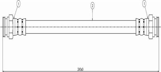 CAVO C900 235A - Flexible de frein cwaw.fr