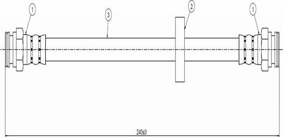 CAVO C800 928A - Flexible de frein cwaw.fr