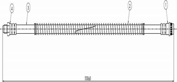 CAVO C800 447A - Flexible de frein cwaw.fr