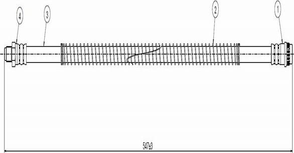 CAVO C800 412A - Flexible de frein cwaw.fr