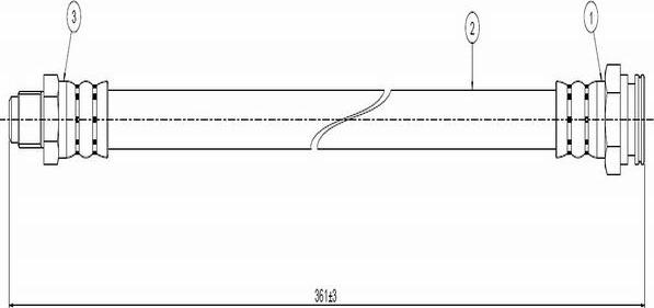 CAVO C800 482A - Flexible de frein cwaw.fr