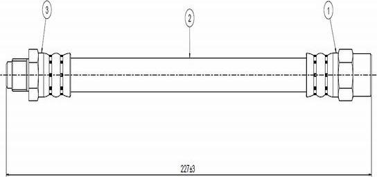 CAVO C800 433A - Flexible de frein cwaw.fr