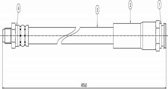 CAVO C800 479A - Flexible de frein cwaw.fr