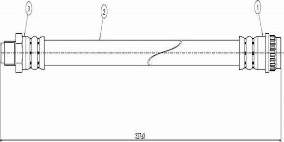 CAVO C800 474A - Flexible de frein cwaw.fr