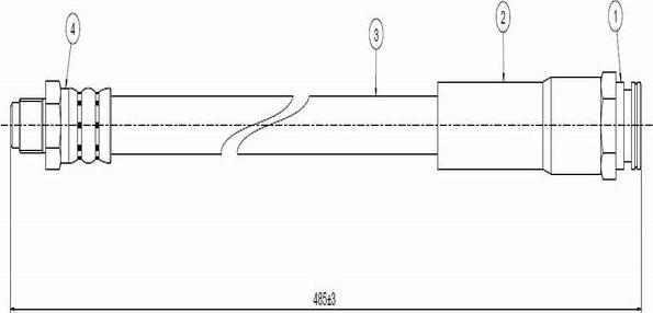 CAVO C800 476A - Flexible de frein cwaw.fr