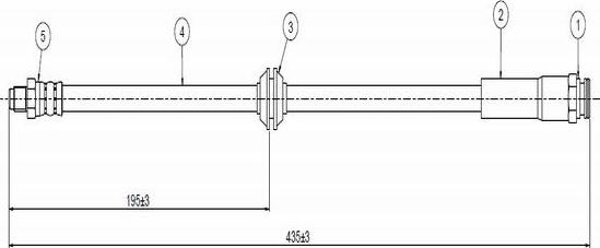 CAVO C800 478A - Flexible de frein cwaw.fr