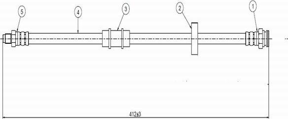 CAVO C800 593A - Flexible de frein cwaw.fr