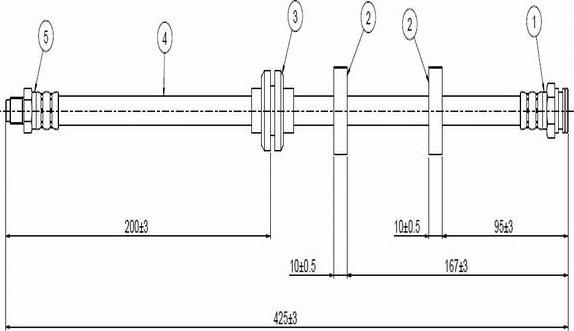 CAVO C800 556A - Flexible de frein cwaw.fr