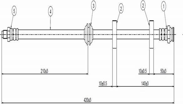 CAVO C800 552A - Flexible de frein cwaw.fr