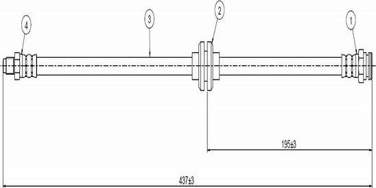 CAVO C800 557A - Flexible de frein cwaw.fr